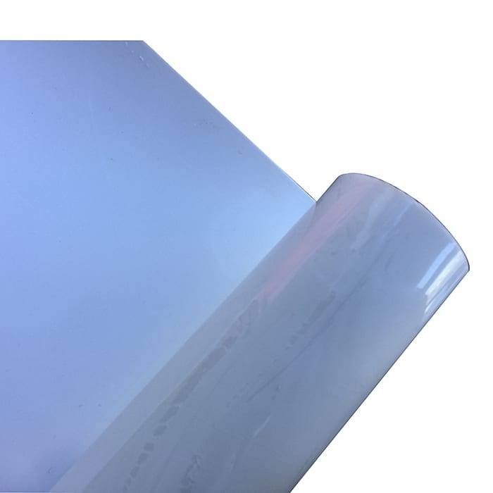 Blue single-ply waterproofing membrane sheet